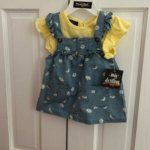 Summer dress with short sleeve top. Size 12 months. New with tags.